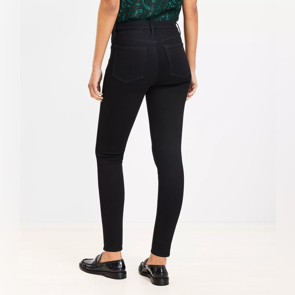 Loft Outlet Mid Rise Petite Skinny Jeans - Picture 2 of 9